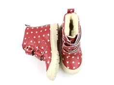 Angulus rød hjerter vinterstøvle med TEX